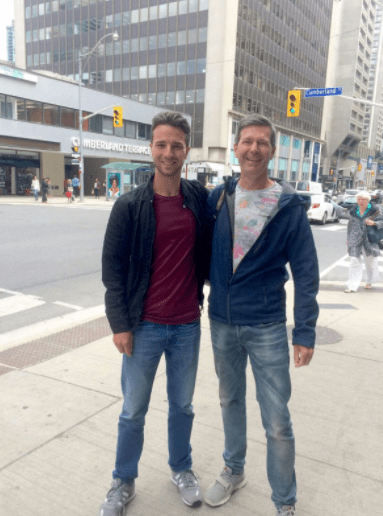 Mijn vader en ik in Toronto