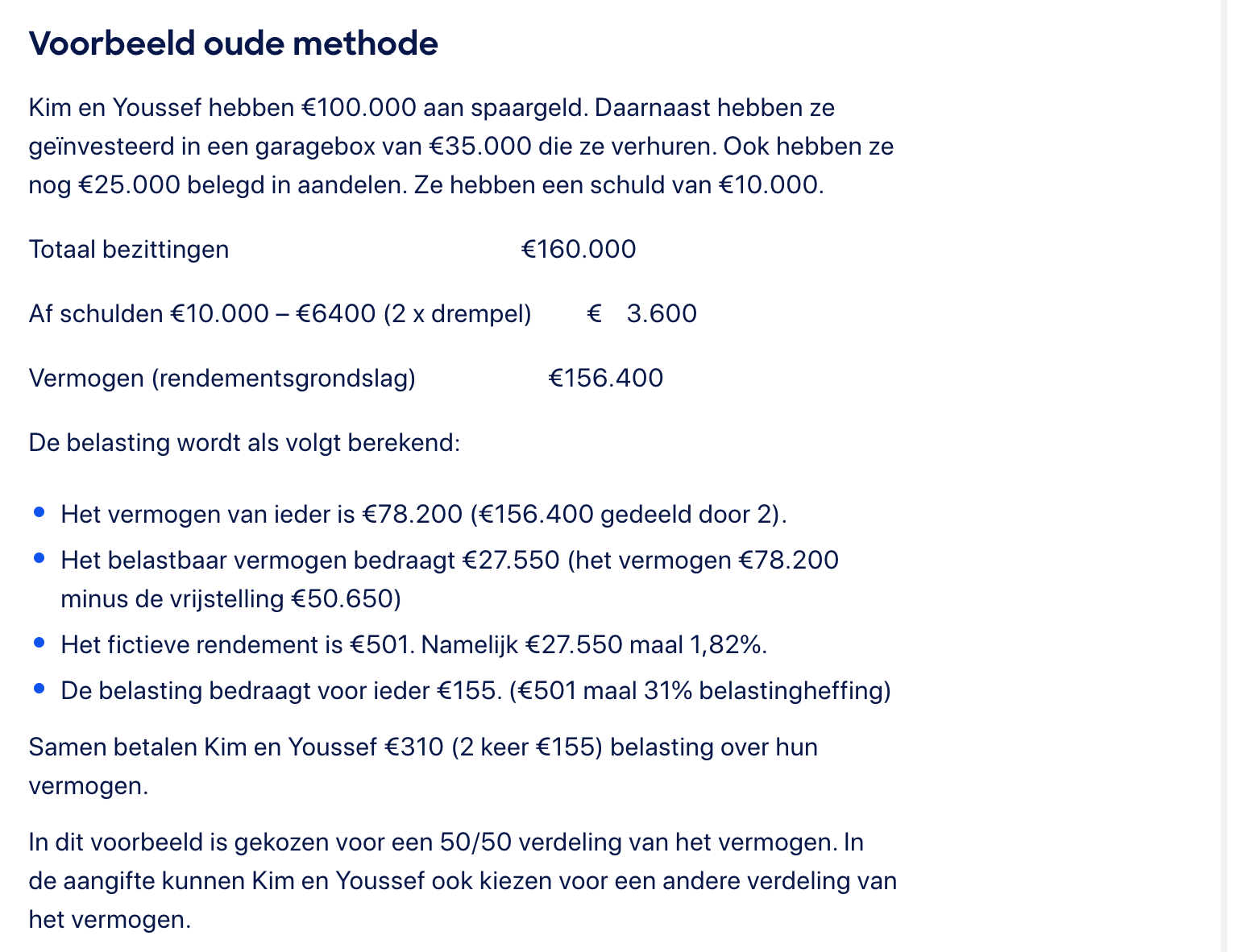 Veranderingen Vermogensbelasting 2023 Vs. 2022